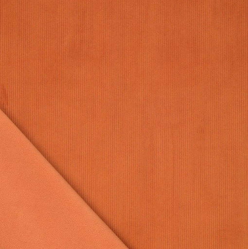 [KI-21101-455] 8W Corduroy Supersoft Bounded Oranje