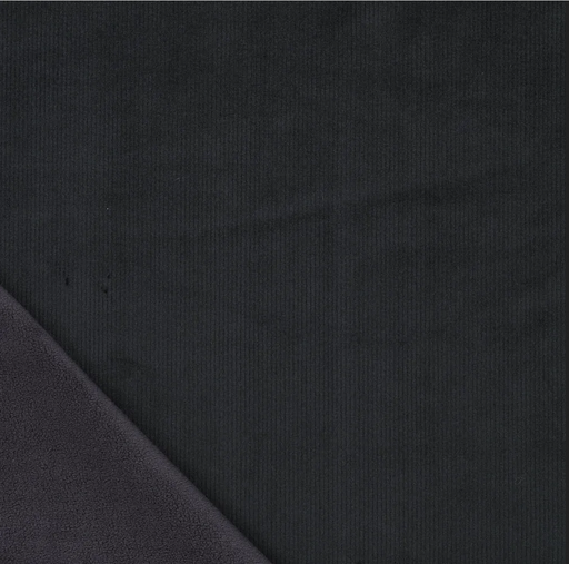 [KI-21101-999] 8W Corduroy Supersoft Bounded Black