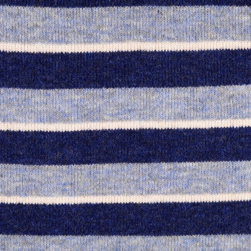 [HE-211054-0801] Knitted Wool Stripes - Blue