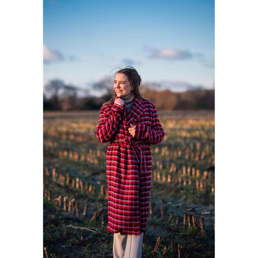 [HE-211038-0803] Mantelstof P.D.P. Fuchsia/Rood