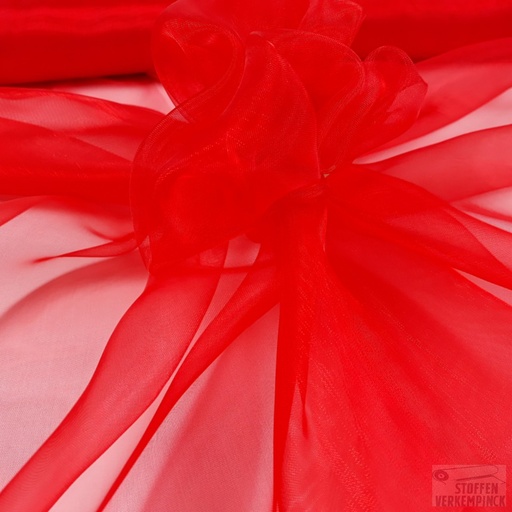 [QT-RS0363-150] Organza Red