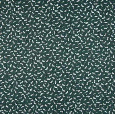 [QT-K15046-025] Poplin Small Leaves Green