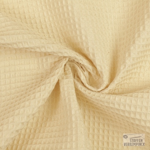 [VE-06227-047] Gewafeld Katoen Naturel