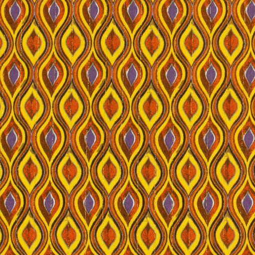 [NO-22052-035] Borkencrêpe Lurex Retro Yellow/Orange