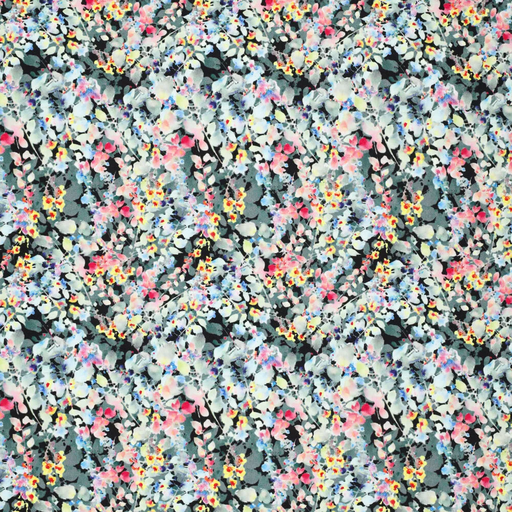 [KI-21310-310] Stretch Peachcotton Digital Garden