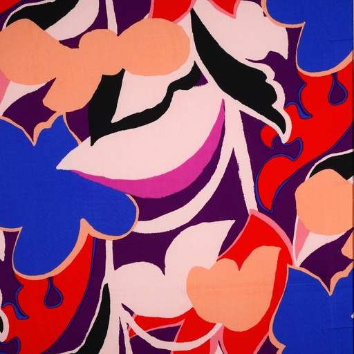 [VE-04396-001] Viscose Abstract Multicolor