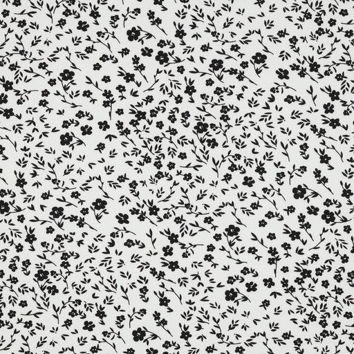 [VE-04267-001] Stretch Magnolia Little Flowers White