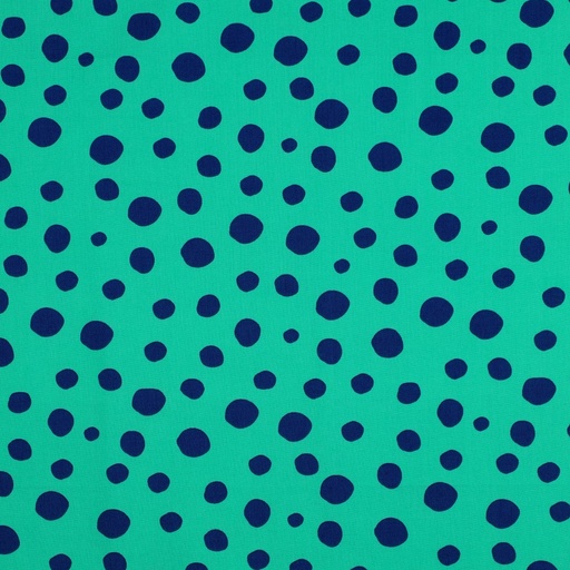 [VE-04310-026] Fine Poplin Balls Blue/Green