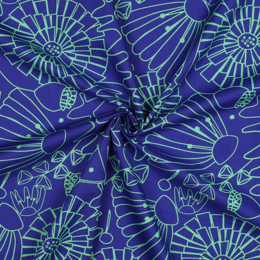 [VE-04026-013] Fine Poplin Eden Nerida Hansen Royal Blue