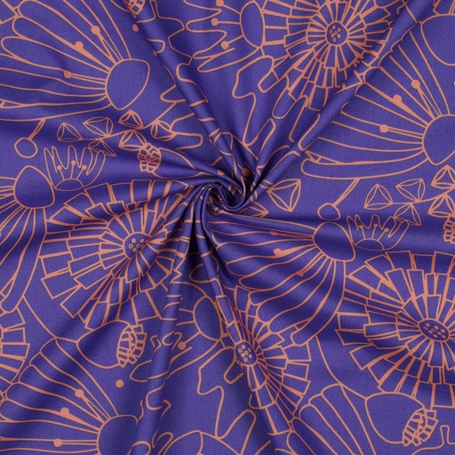 [VE-04026-021] Fine Poplin Eden Nerida Hansen Purple