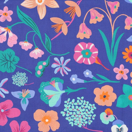 [VE-04039-003] Fine Poplin Dig. Meadow Nerida Hansen Royal