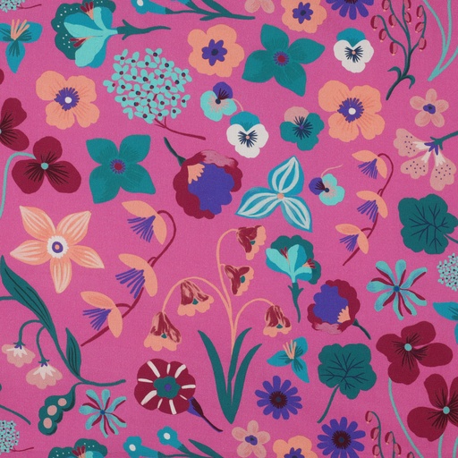 [VE-04039-011] Fine Poplin Dig. Meadow Nerida Hansen Pink