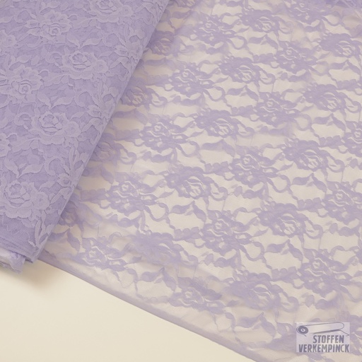 [CI-PIZZO EL. DAISY-132] Elastische kant Lila