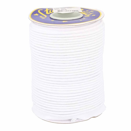 [DBF-5009-009] Paspelband kat/polye 3mm wit