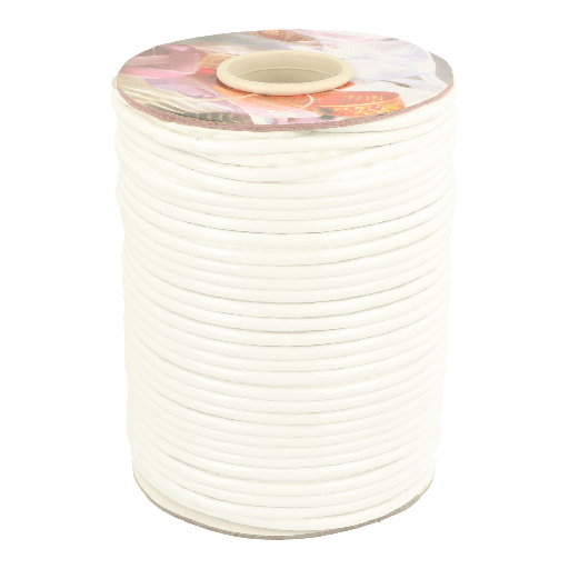[DBF-5008-009] Paspelband lakleer 12mm wit