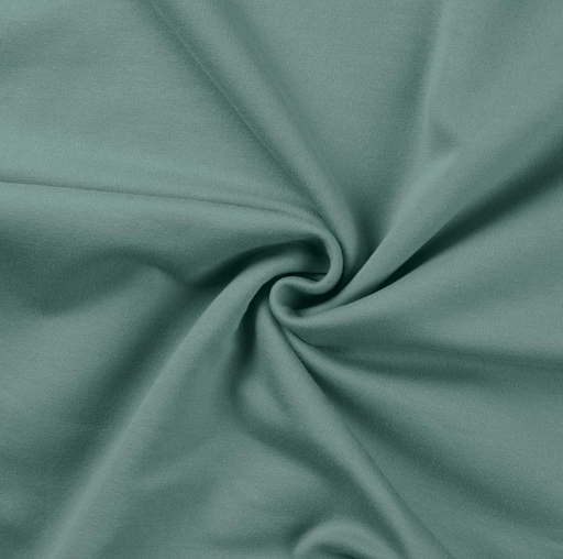 [QT-RS0202-220] French Terry Brushed Dark Dusty Mint