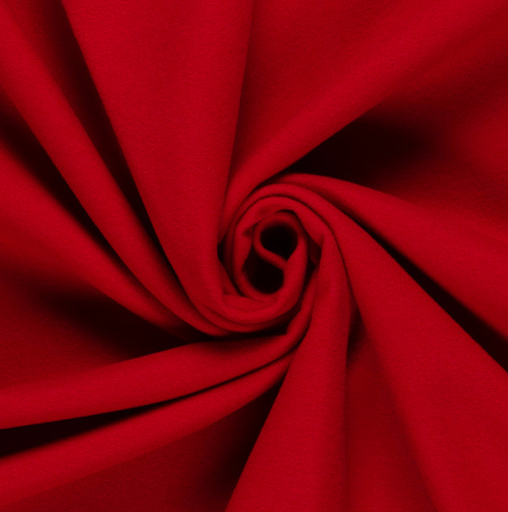 [NO-22115-015] Mantelstof Wooltouch Rood