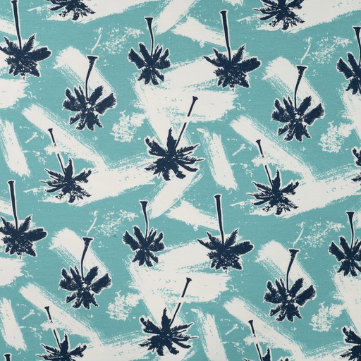 [QT-K20092-960] French Terry Print Palms