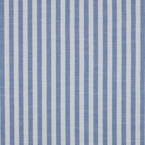 [VE-03639-011] Cotton Yarn Dyed Stripes 10mm. Blue