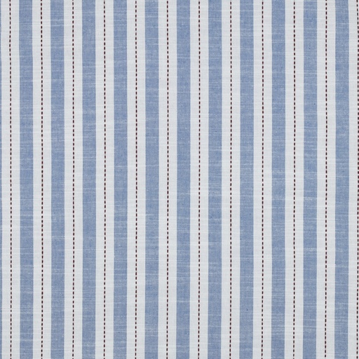 [VE-03639-021] Cotton Yarn Dyed Stripes Fantasie Blue
