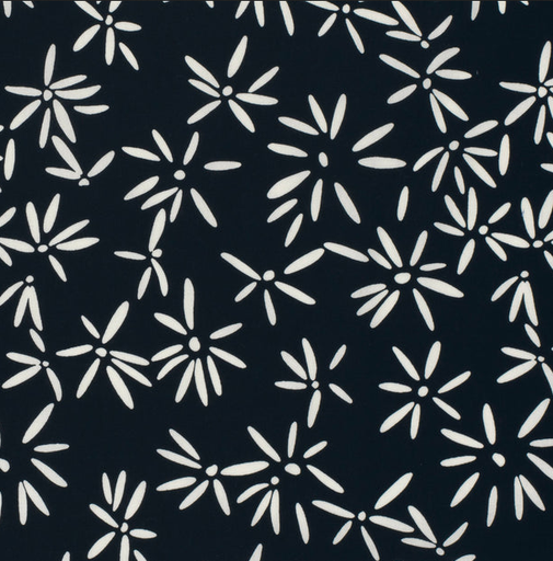 [NO-23158-008] Stretch Cotton Poplin Nice Flower Dark Navy