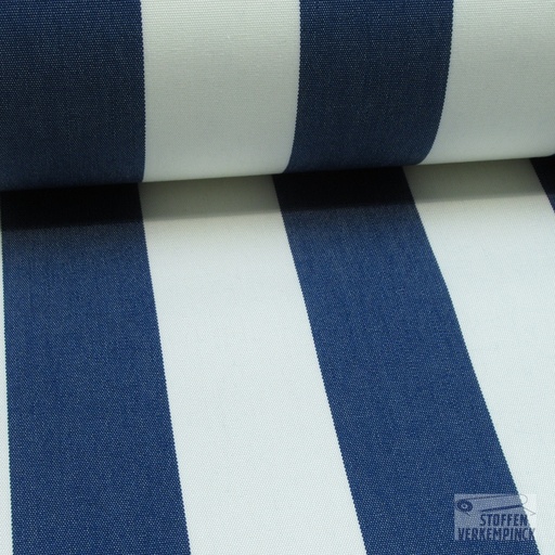 [2JT-PLAYA RAY 5/5 BLANC/NAVY] Transat 5cm. Streep Wit/Navy (smalle breedte)
