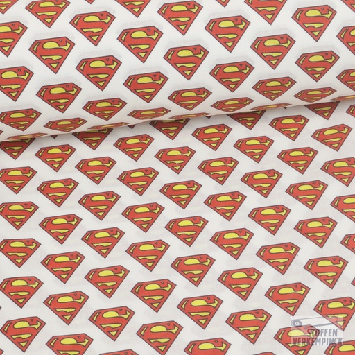 [MO-POPLI-89840] Katoen Superman Logo Wit