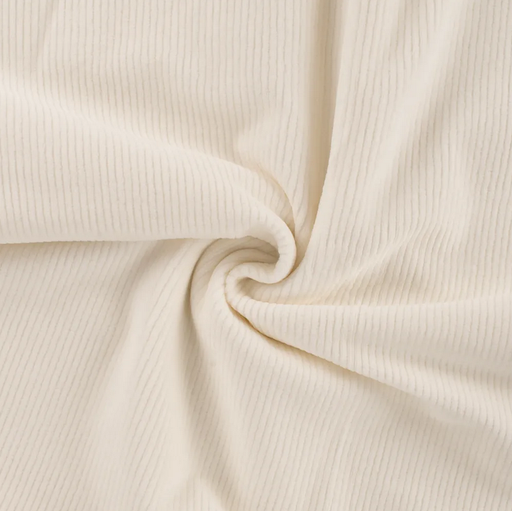 [QT-RS0344-510] Jersey Corduroy Florida Ecru