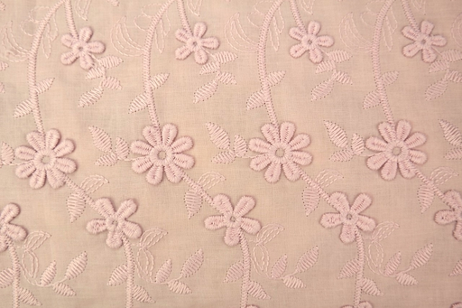[ST-17690-12] Broderie Daisy 2 Schulpranden Oud Roze