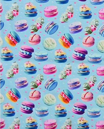 [MU-5765-1] Jersey Digital 3D Macarons Blue