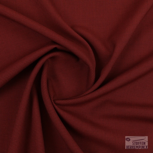 [184-0238-03] Wol/Polye. Birdseye Bordeaux