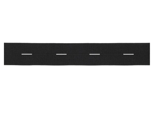 [DBF-970180-Z] Knoopsgat elastiek 20mm zwart - per meter