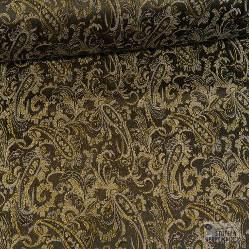 [MC-JACQ LU ROYAL-3004] Brocaat Jacquard Lurex Royal - Goud