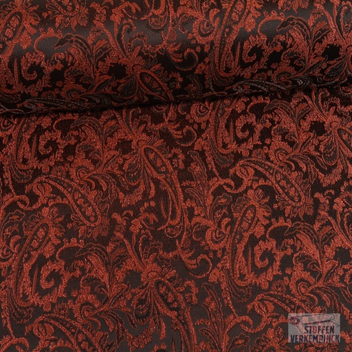 [MC-JACQ LU ROYAL-4001] Brocaat Jacquard Lurex Royal - Rood