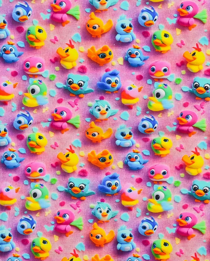 [MU-5763-2213] Jersey Digital 3D Little birds Rose