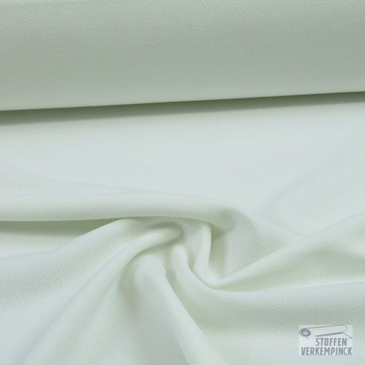 [ki-0773-020-2] Scuba Twill Crêpe Ecru TWEEDE KEUS