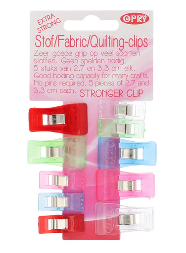 [DBF-96249] Opry Stof en quilting clips extra sterk 27-33mm - 10st