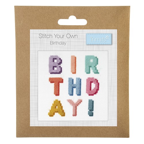 [DI-GCS126] Mini kruissteek kit : Birthday