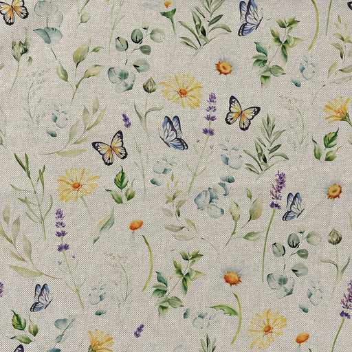 [NO-01825-026] Canvas Digital Bloemen/Vlinders