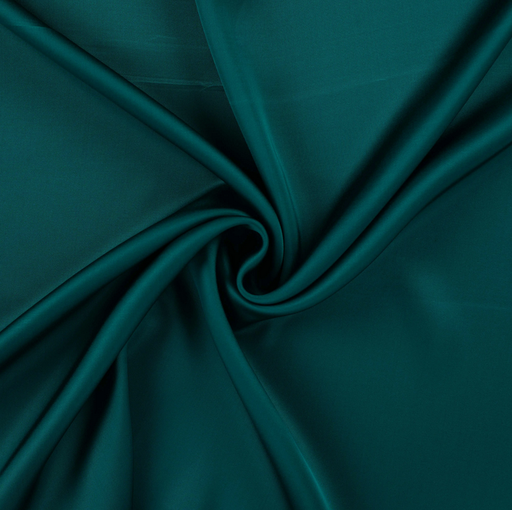 [QT-MR1106-945] Viscose Satin Uni Petrol