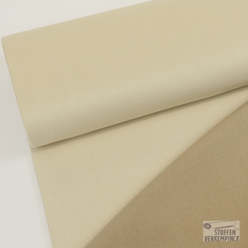 [NO-60219-052] Mantelstof Doubles Faces Ecru/Beige