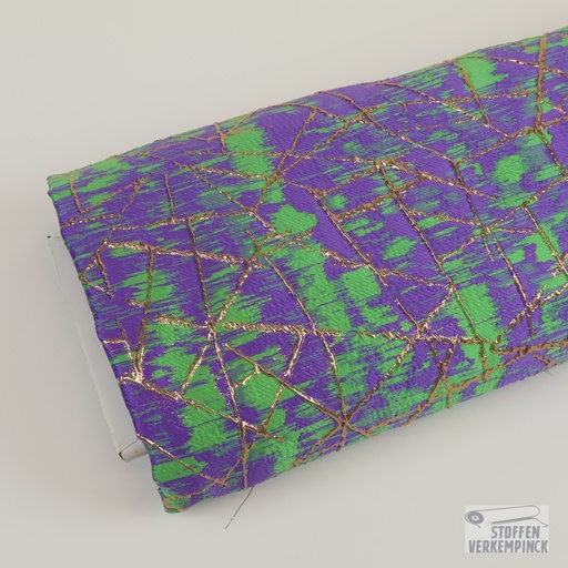 [JO-4838-143] Brokaat Graphic Purple/Green/Gold