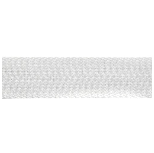 [DI-00270.25.25.02] Keperband katoen 25mm wit