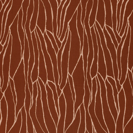 [NO-24084-156] Viscose Twill Abstract Lines Terra