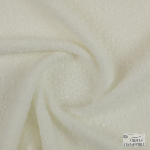 [MC-CURLY FLEECE-0000] Curly Fleece Blanc