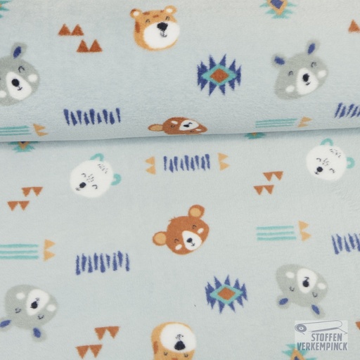 [MC-POLARESTASPER-C7003] Wellnessfleece Print "Etno Animals"