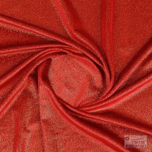 [MC-TERLIFOOO-4001] Velours Lycra Foilprint Rouge