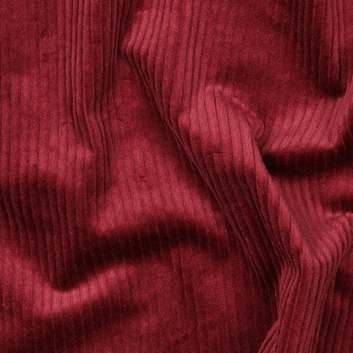 [VE-03316-008] Corduroy Washed 6W Stretch Bordeaux Red
