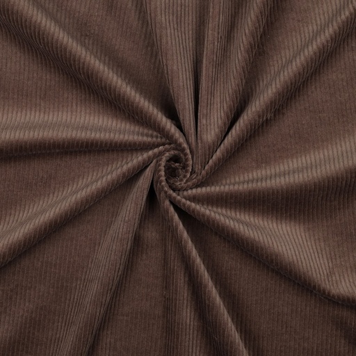 [VE-03316-018] Corduroy Washed 6W Stretch Brown