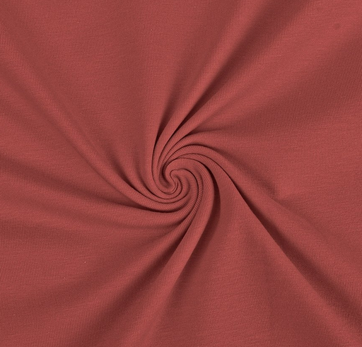 [MU-8973-1118] Jersey Katoen Uni Dusty Red